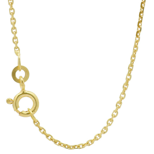 Ankerkette diamantiert Halskette Breite 1,3 mm - 333 - 8 Karat Gold