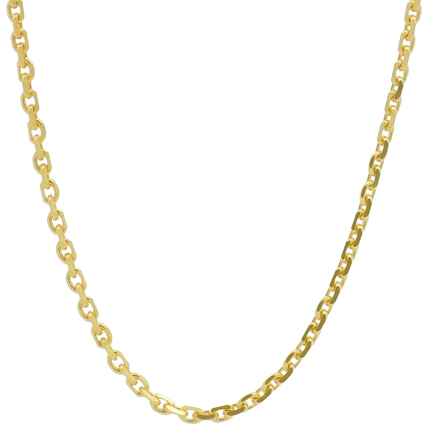 Ankerkette diamantiert Halskette Breite 1,3 mm - 333 - 8 Karat Gold