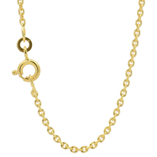Ankerkette diamantiert Breite 1,7mm - 333-8 Karat Gold