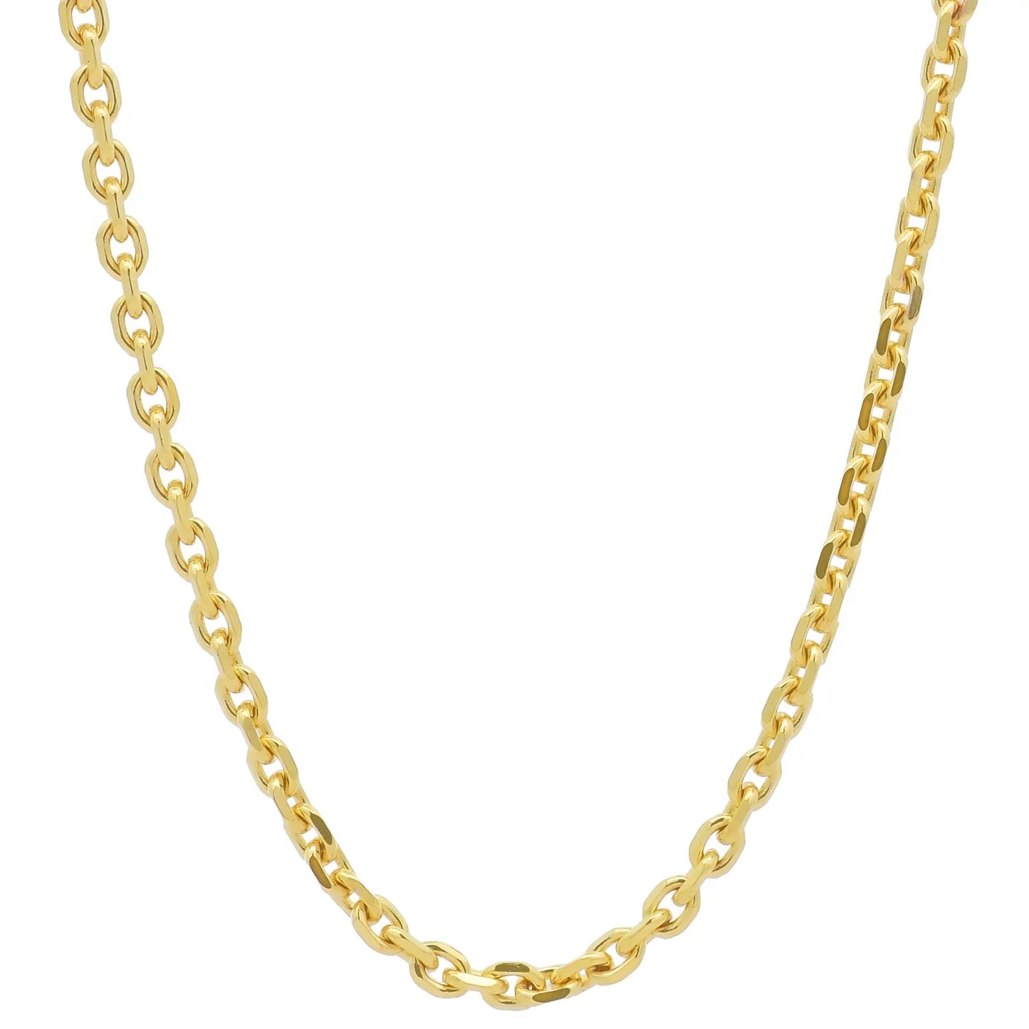 Ankerkette diamantiert Breite 1,7mm - 333-8 Karat Gold