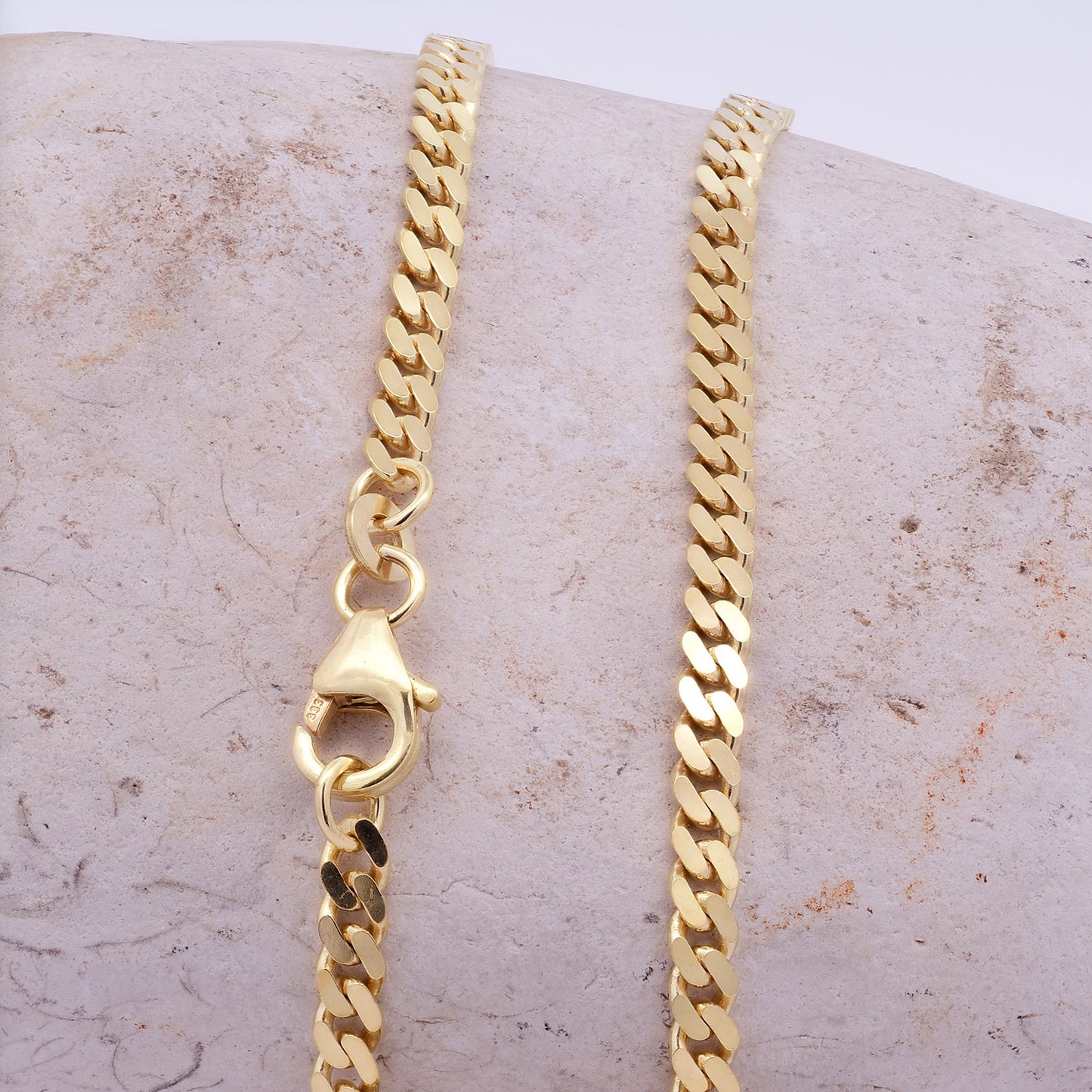 Goldkette Panzerkette Halskette Breite 3,4 mm massiv 333 -8 Karat Gold