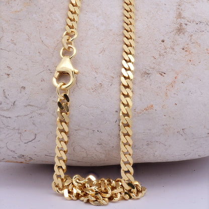 Goldkette Panzerkette Halskette Breite 3,4 mm massiv 333 -8 Karat Gold