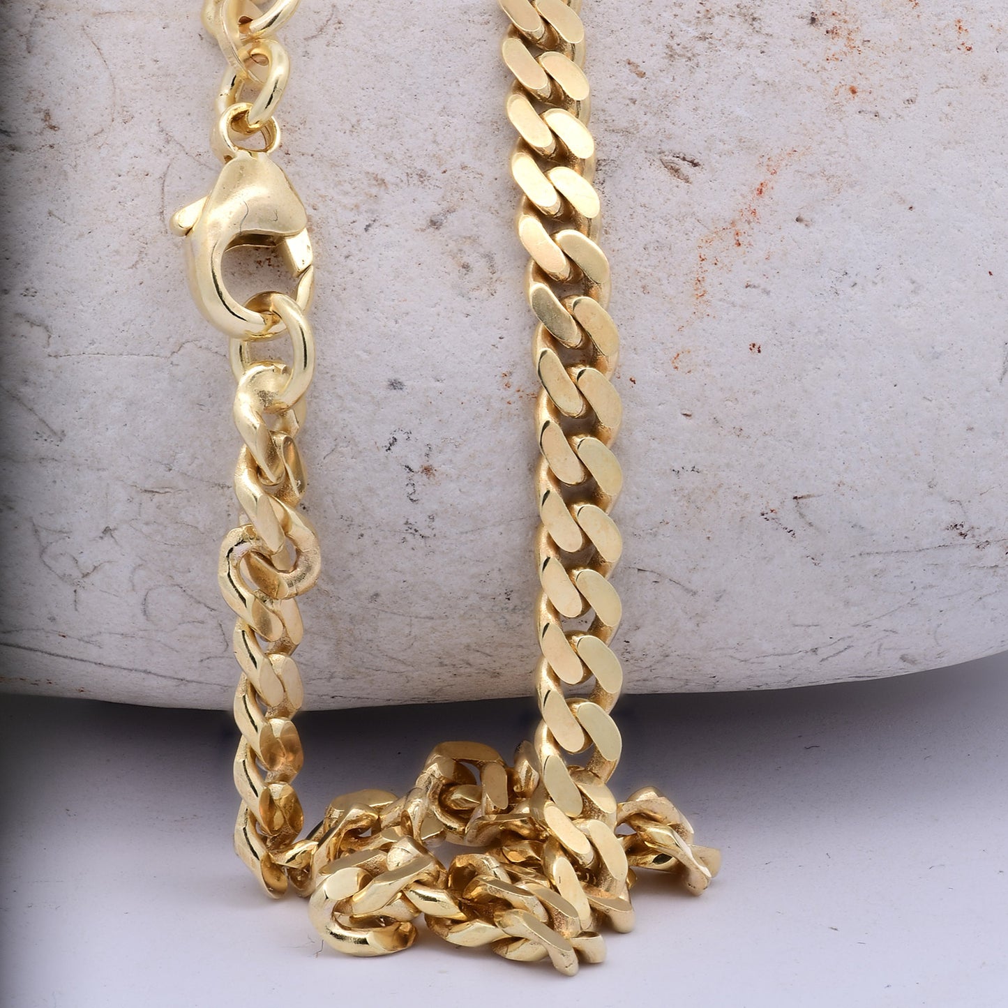 Goldkette Panzerkette Halskette Breite 4,1 mm massiv 333 -8 Karat Gold