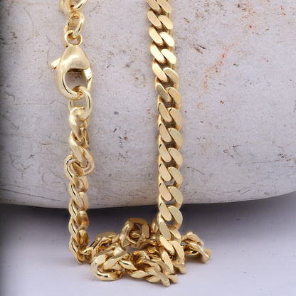 Goldkette Panzerkette Halskette Breite 4,1 mm massiv 333 -8 Karat Gold