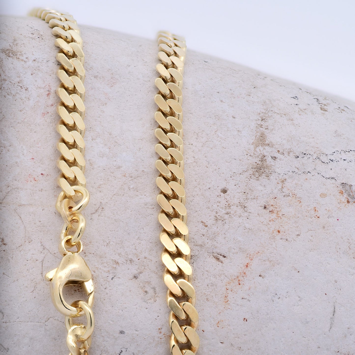 Goldkette Panzerkette Halskette Breite 4,1 mm massiv 333 -8 Karat Gold