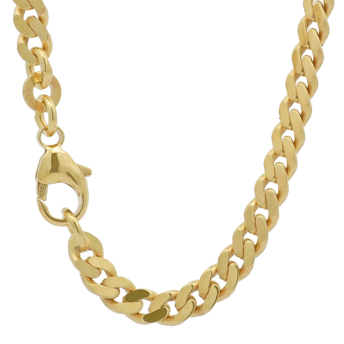 Goldkette Panzerkette Halskette Breite 4,1 mm massiv 333 -8 Karat Gold