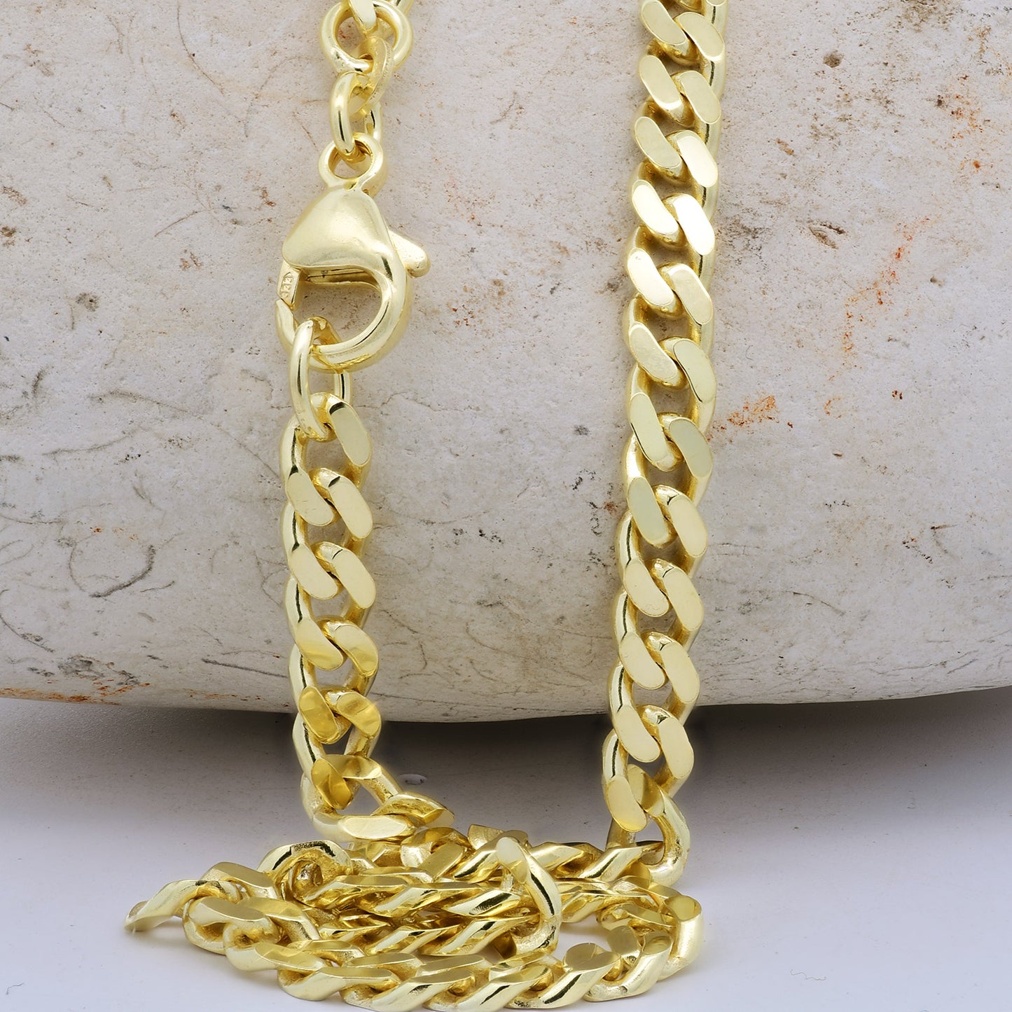 Goldkette Panzerkette Halskette Breite 4,7 mm massiv 333 -8 Karat Gold