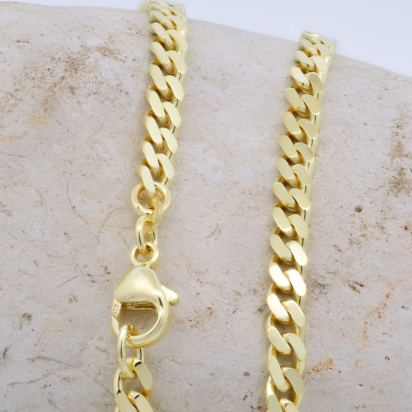 Goldkette Panzerkette Halskette Breite 4,7 mm massiv 333 -8 Karat Gold