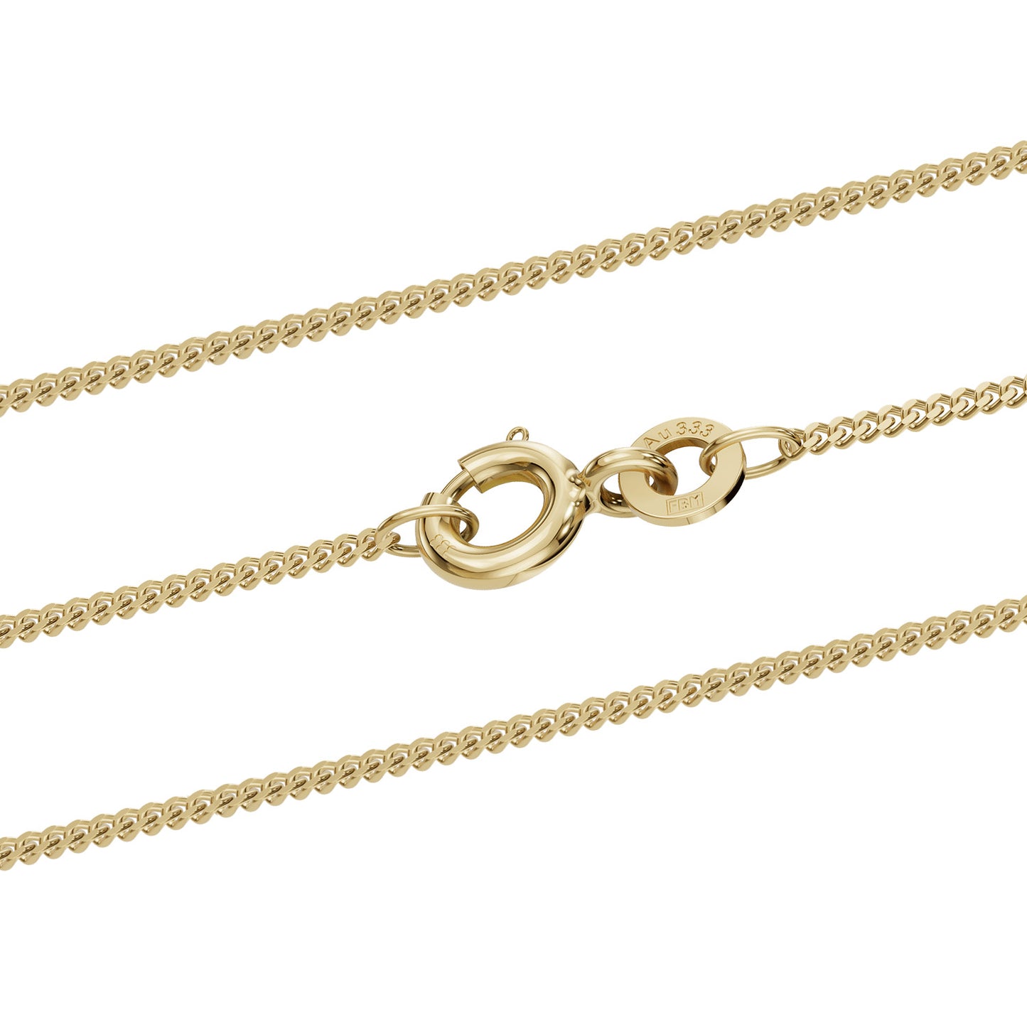 Panzerkette Halskette Breite 0,8 mm - 333 - 8 Karat Gold Auswahl