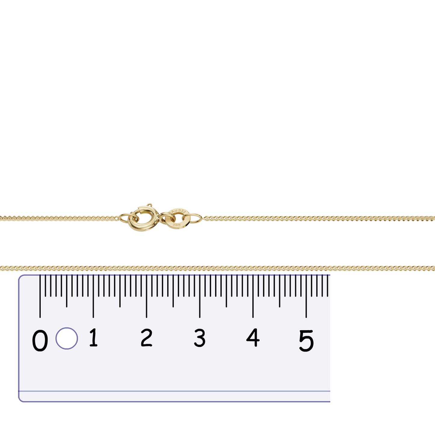 Panzerkette Halskette Breite 0,8 mm - 333 - 8 Karat Gold Auswahl