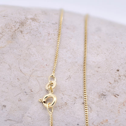 Goldkette Echt 333 - 8 Karat Panzerkette 1,1 mm Gold Halskette - Juwelier Qualität - hochglanzpoliert und diamantiert - Made in Germany