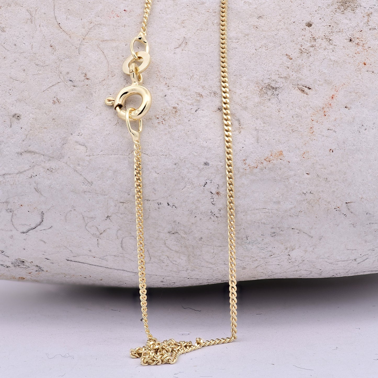 Goldkette Echt 333 - 8 Karat Panzerkette 1,1 mm Gold Halskette - Juwelier Qualität - hochglanzpoliert und diamantiert - Made in Germany