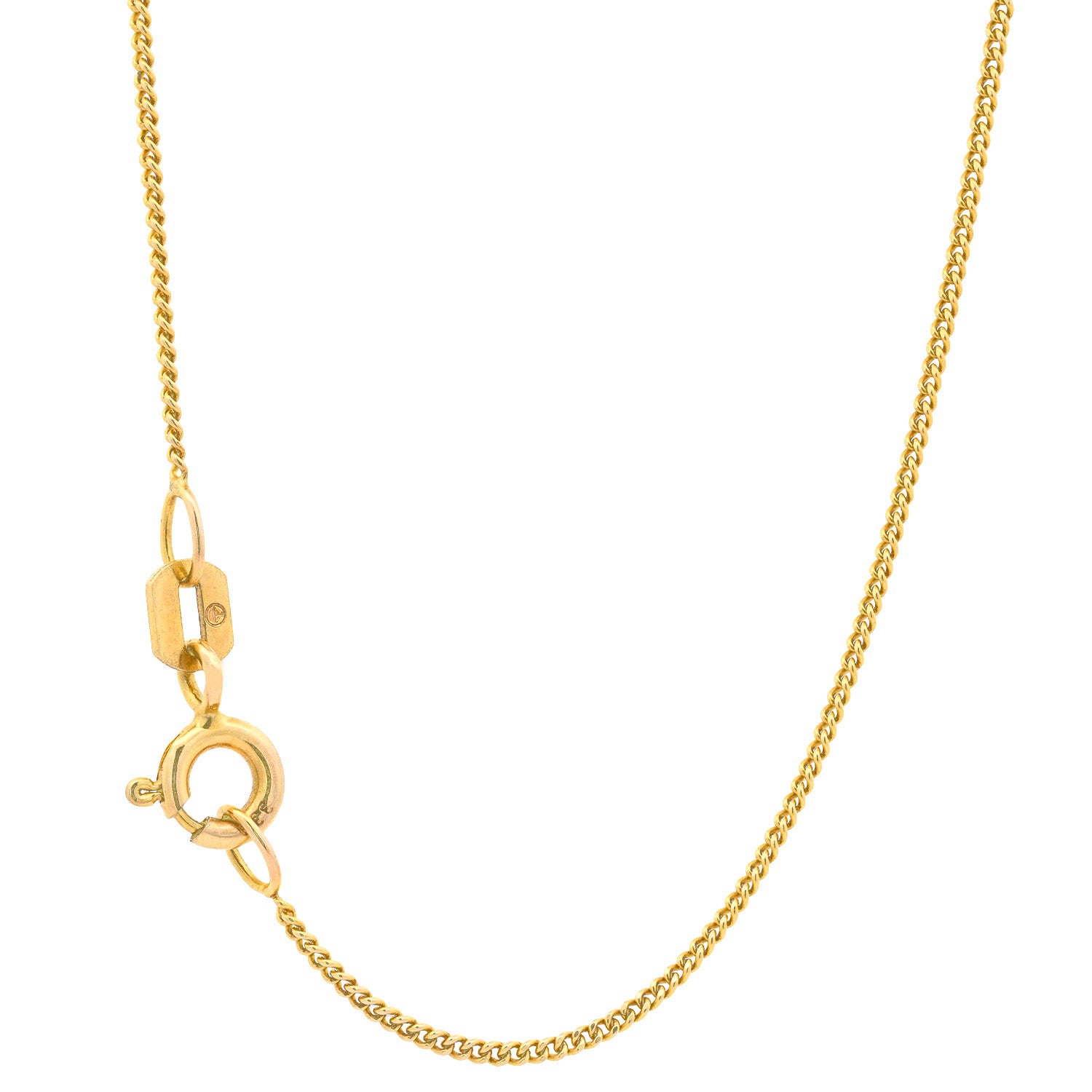 Goldkette Echt 333 - 8 Karat Panzerkette 1,1 mm Gold Halskette - Juwelier Qualität - hochglanzpoliert und diamantiert - Made in Germany