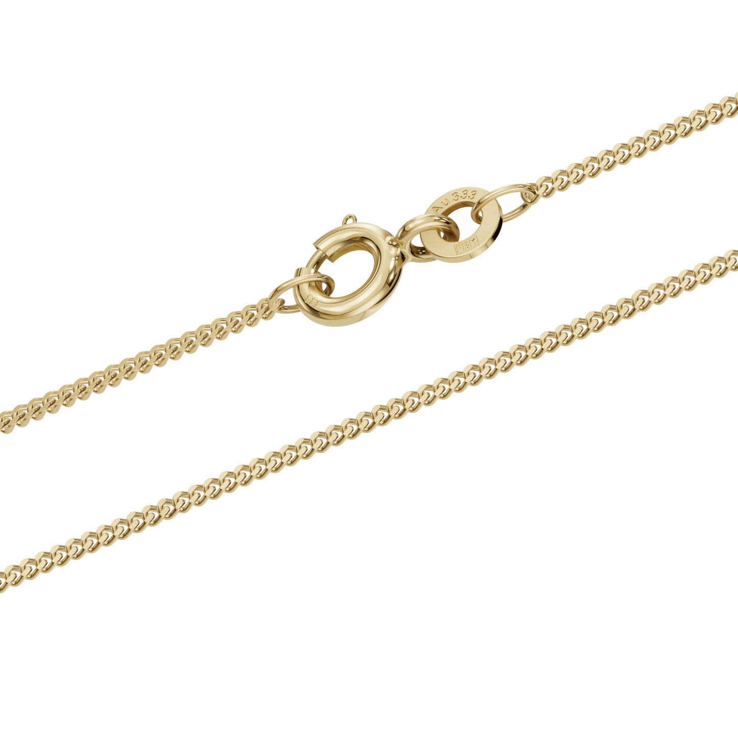 Goldkette Echt 333 - 8 Karat Panzerkette 1,1 mm Gold Halskette - Juwelier Qualität - hochglanzpoliert und diamantiert - Made in Germany