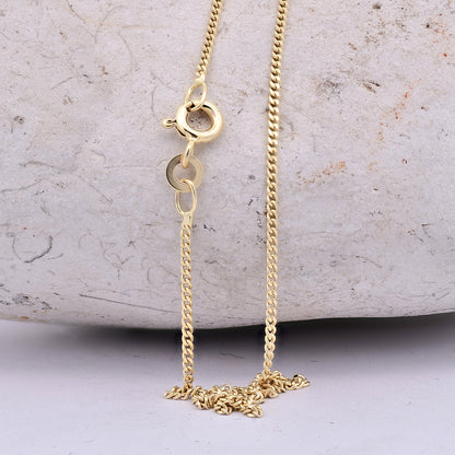 Goldkette Panzerkette Halskette Breite 1,2 mm massiv 333 -8 Karat Gold