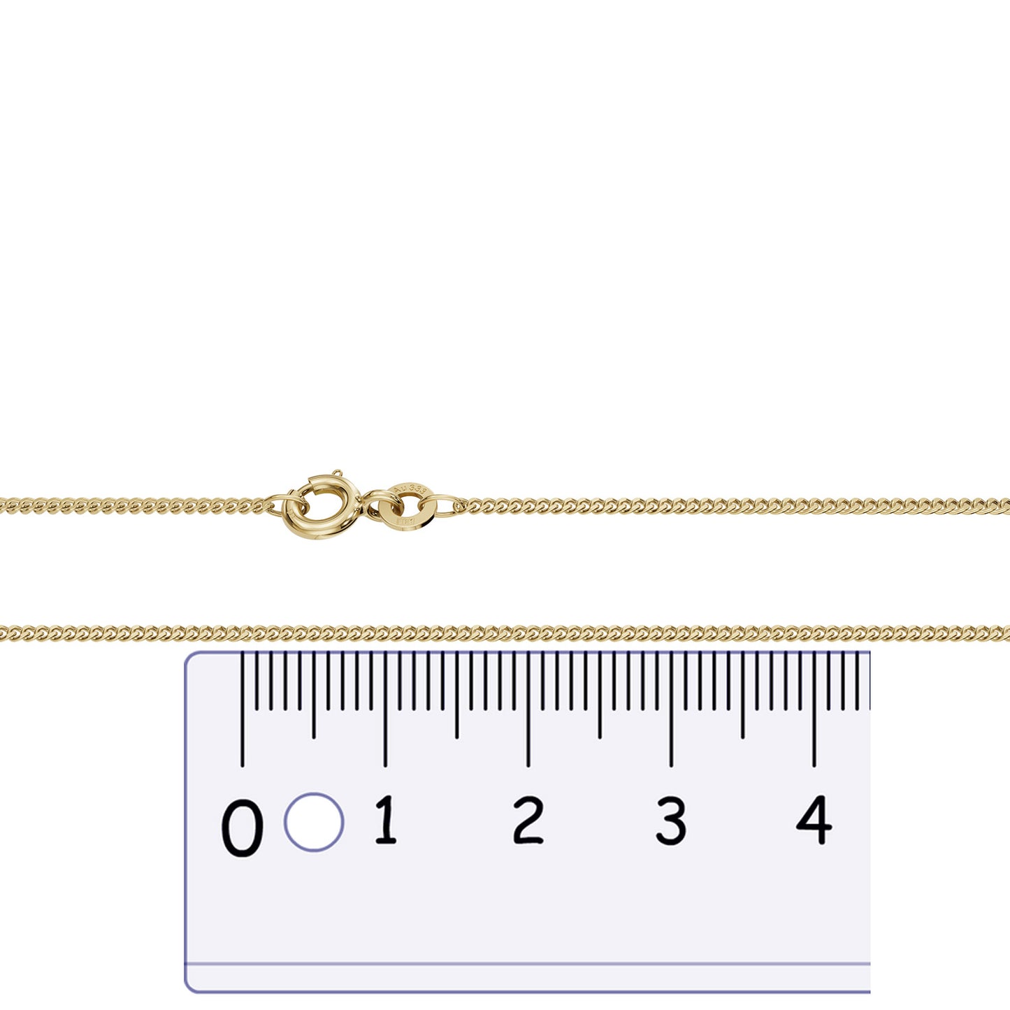 Goldkette Panzerkette Halskette Breite 1,2 mm massiv 333 -8 Karat Gold