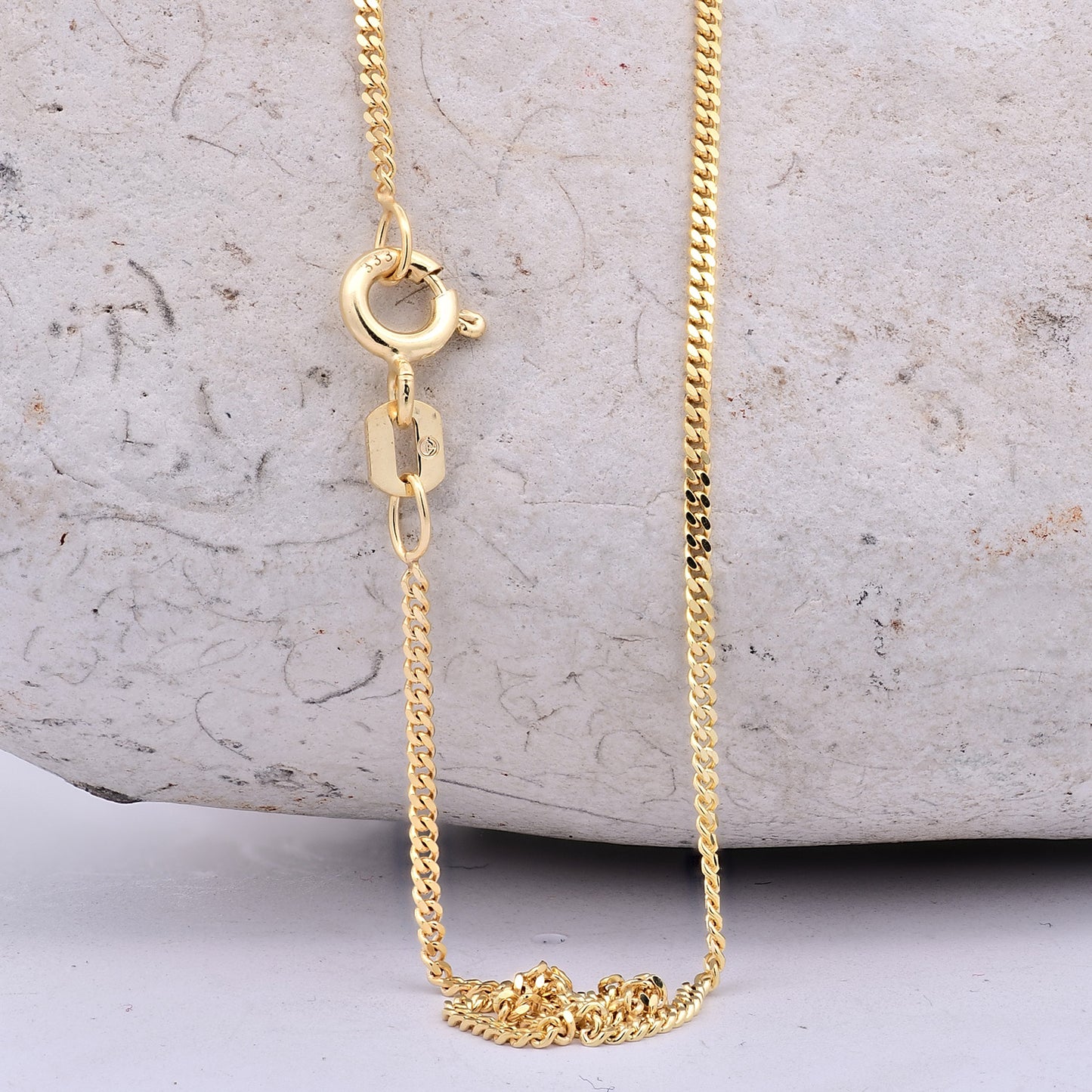 Panzerkette Halskette Breite 1,4 mm - 333 - 8 Karat Gold Auswahl