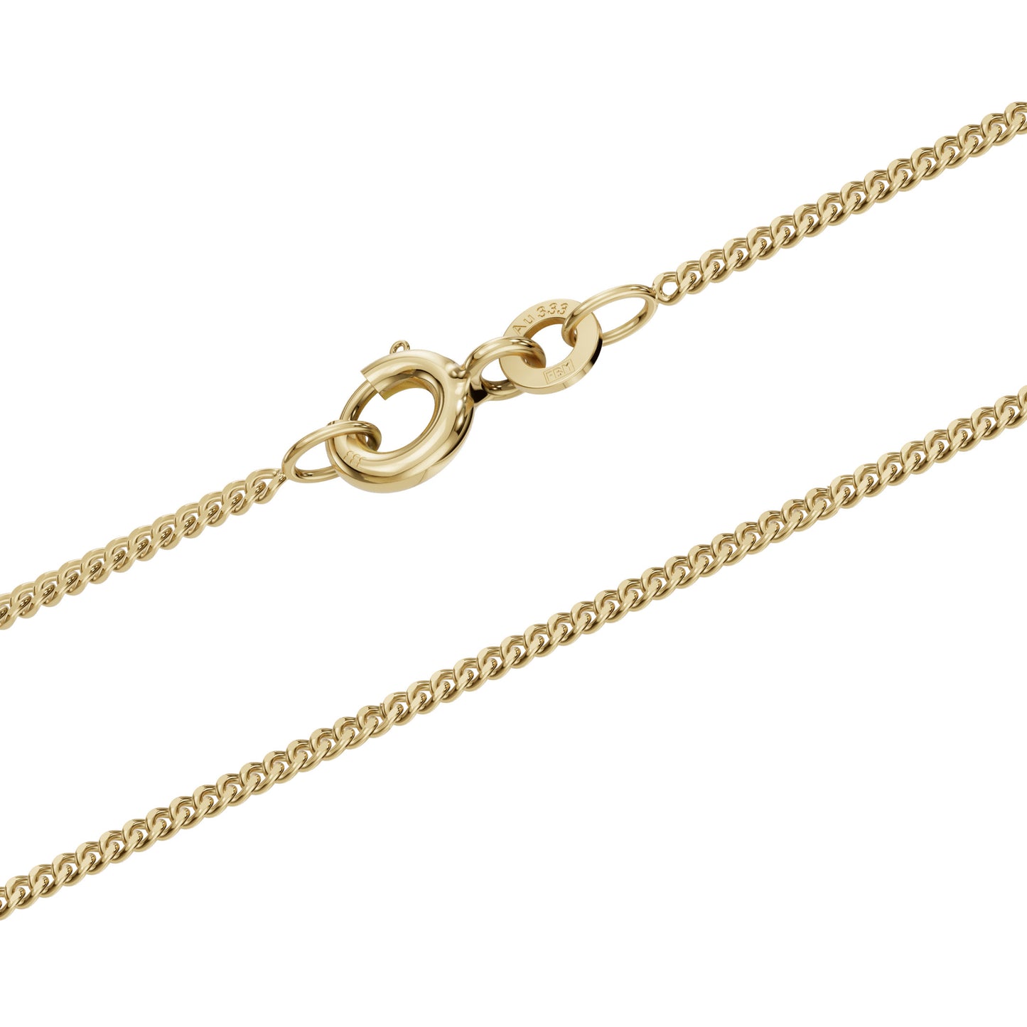 Panzerkette Halskette Breite 1,4 mm - 333 - 8 Karat Gold Auswahl