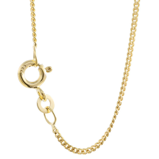 Panzerkette Halskette Breite 1,4 mm - 333 - 8 Karat Gold Auswahl