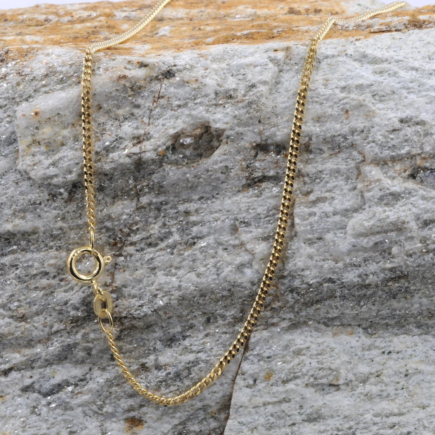 Goldkette Panzerkette Länge 36cm - Breite 1,6mm - 333-8 Karat Gold