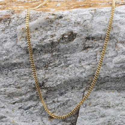 Goldkette Panzerkette Länge 60cm - Breite 1,6mm - 333-8 Karat Gold