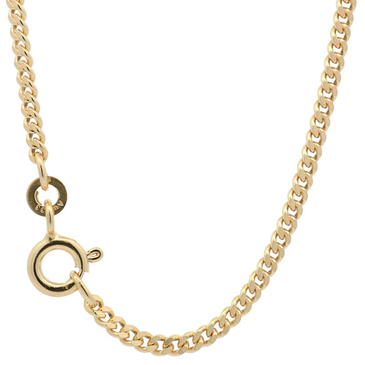 Goldkette Panzerkette Halskette Breite 2,1 mm massiv 333 -8 Karat Gold