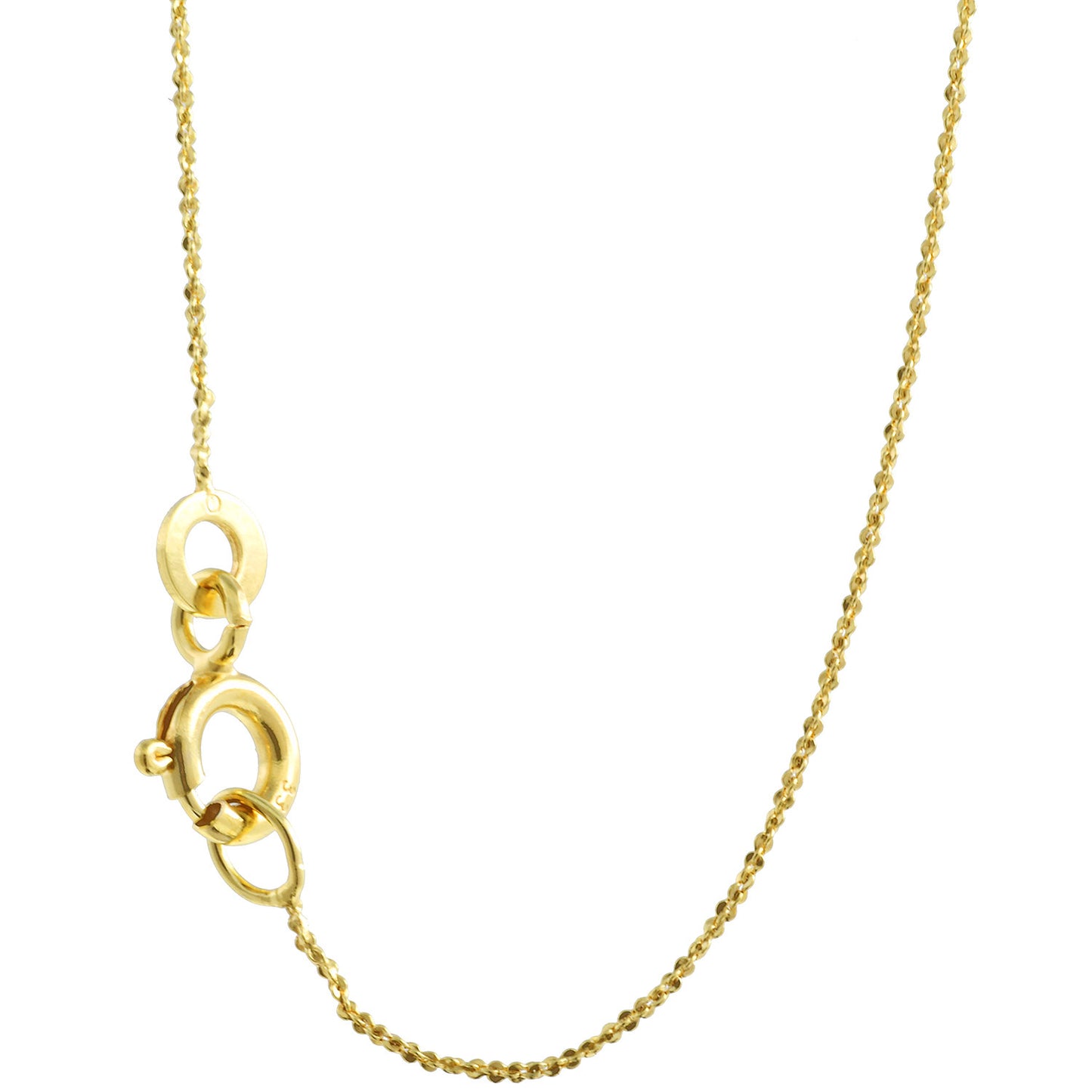 0,7 mm 42 cm 333 - 8 Karat Gold Halskette Criss-Cross Kette massiv Gold hochwertige Goldkette  0,75 g