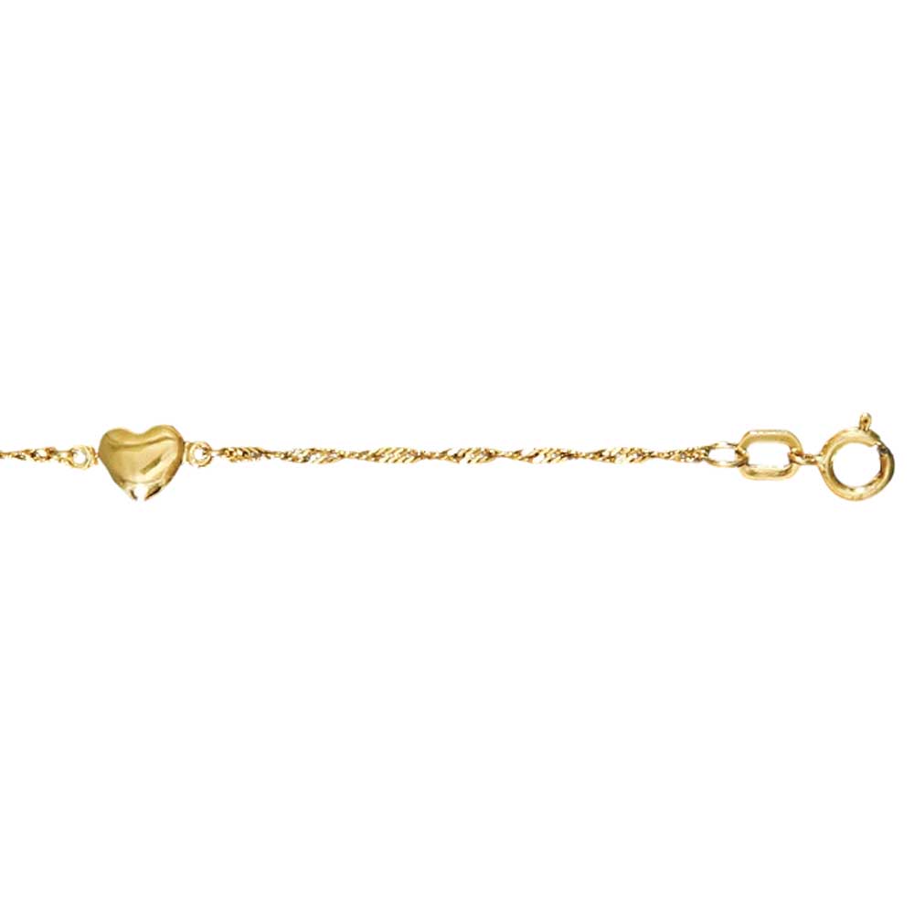 Goldkette Singapurkette Länge 19cm - Breite 1,2mm - 333-8 Karat Gold