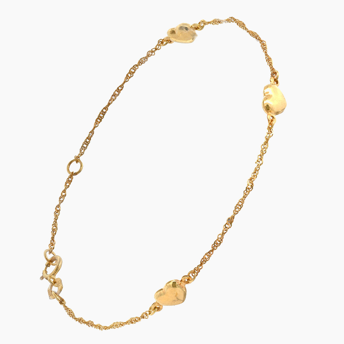 Goldkette Singapurkette Länge 19cm - Breite 1,2mm - 333-8 Karat Gold
