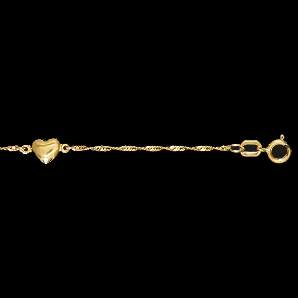 Goldkette Singapurkette Länge 19cm - Breite 1,2mm - 333-8 Karat Gold