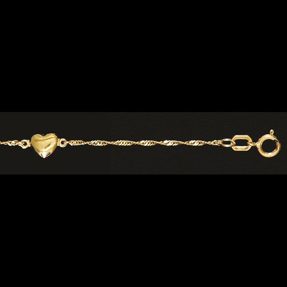 Goldkette Singapurkette Länge 19cm - Breite 1,2mm - 333-8 Karat Gold
