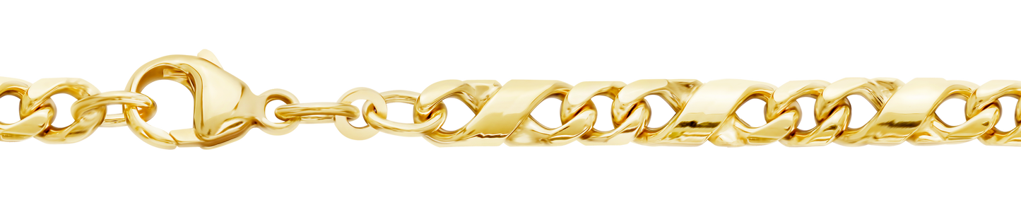 4,9 mm 21 cm 333 - 8 Karat Gold Armkette Dollar Kette massiv Gold hochwertige Goldkette 12,9 g