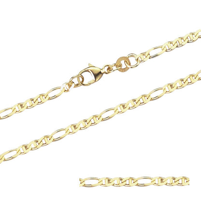 2,5 mm 42 cm 333 - 8 Karat Gelbgold Panzerkette massiv Gold hochwertige Halskette 4 g