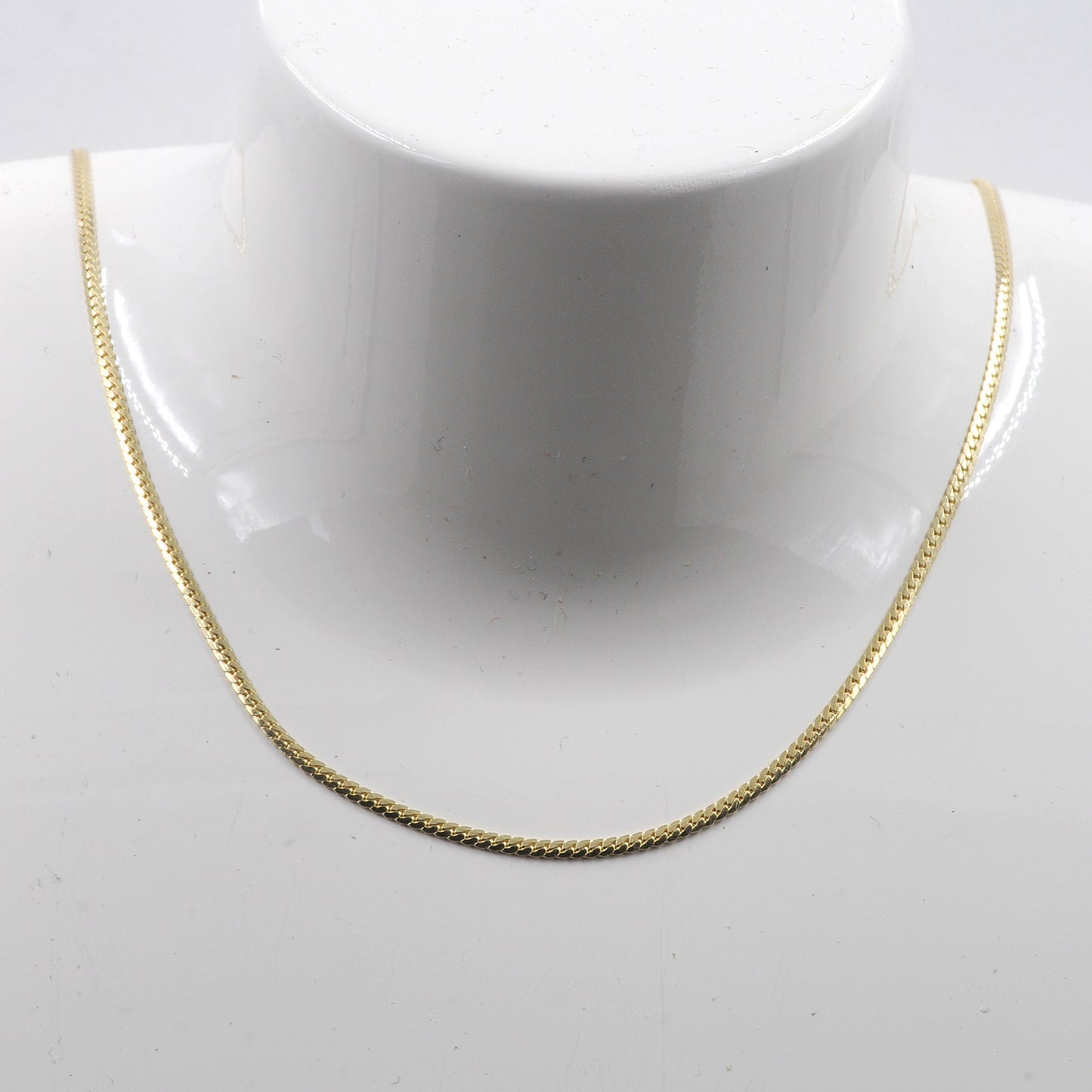 1,4 mm 45 cm 333 - 8 Karat Gold Halskette Panzerkette massiv Gold hochwertige Goldkette  2,6 g