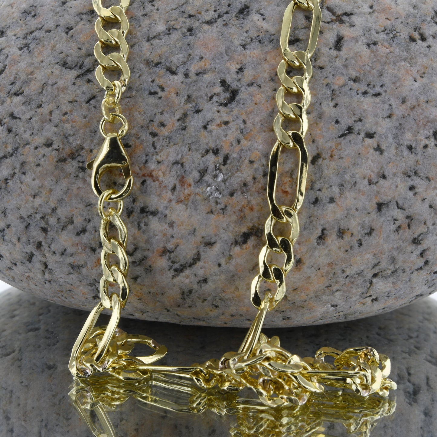 Goldkette Figarokette Länge 60cm - Breite 4,0mm - 333-8 Karat Gold