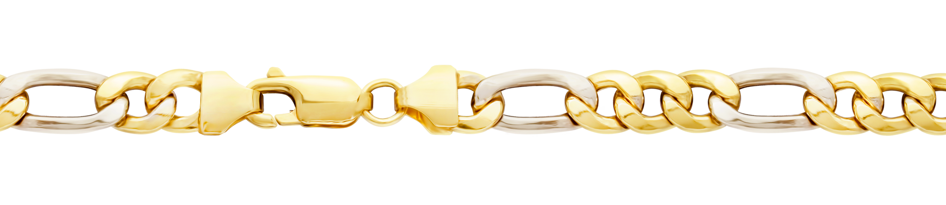 Goldkette Figarokette Länge 21cm - Breite 2,8mm - 333-8 Karat Gold