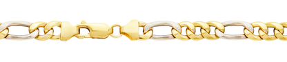 Goldkette Figarokette Länge 21cm - Breite 2,8mm - 333-8 Karat Gold