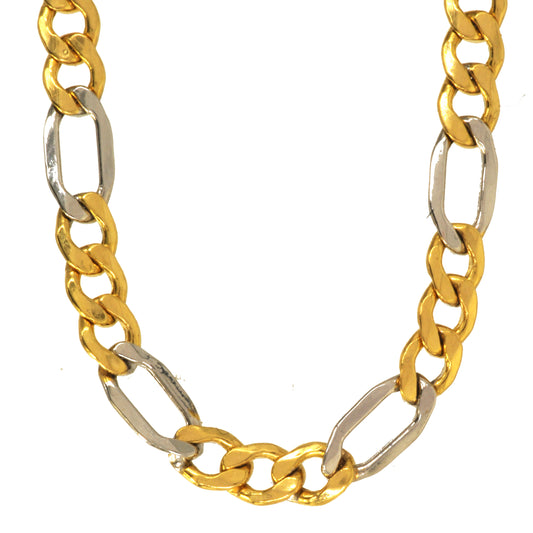 Goldkette Figarokette Länge 21cm - Breite 2,8mm - 333-8 Karat Gold