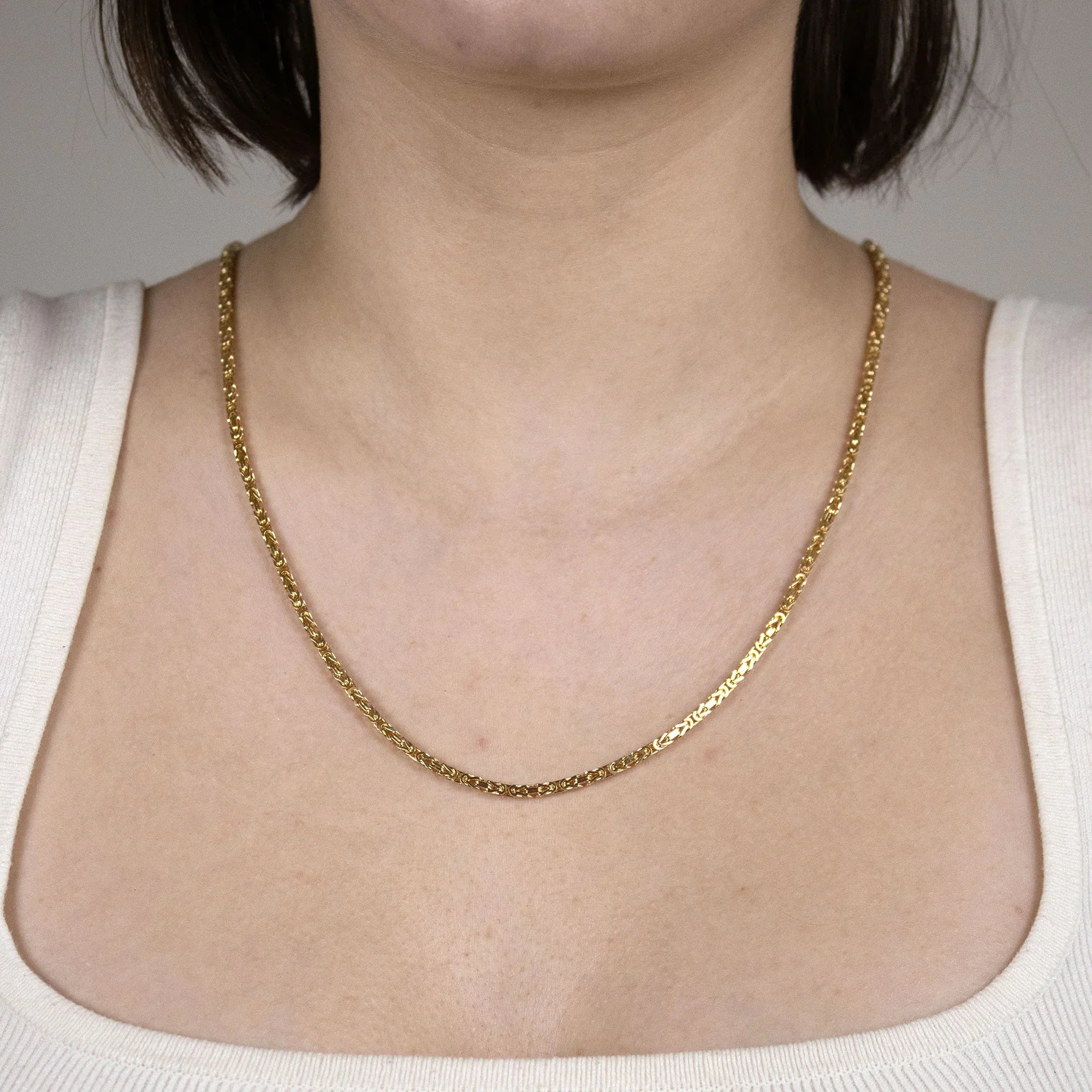 Goldkette Königskette Länge 60cm - Breite 1,8mm - 333-8 Karat Gold