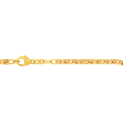 Goldkette Königskette Länge 18,7cm - Breite 2,8mm - 333-8 Karat Gold