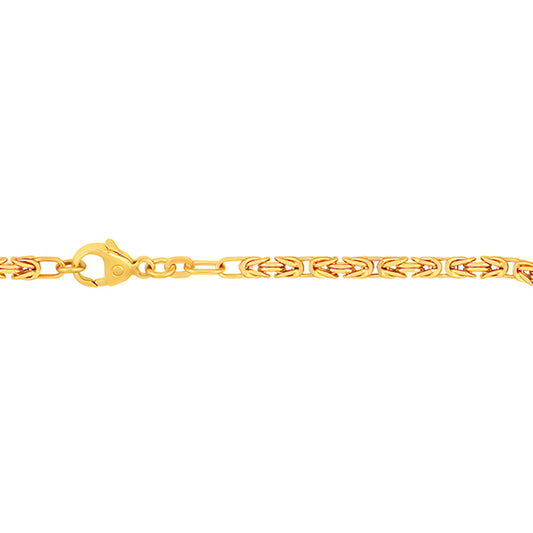 Goldkette Königskette Länge 18,7cm - Breite 2,8mm - 333-8 Karat Gold