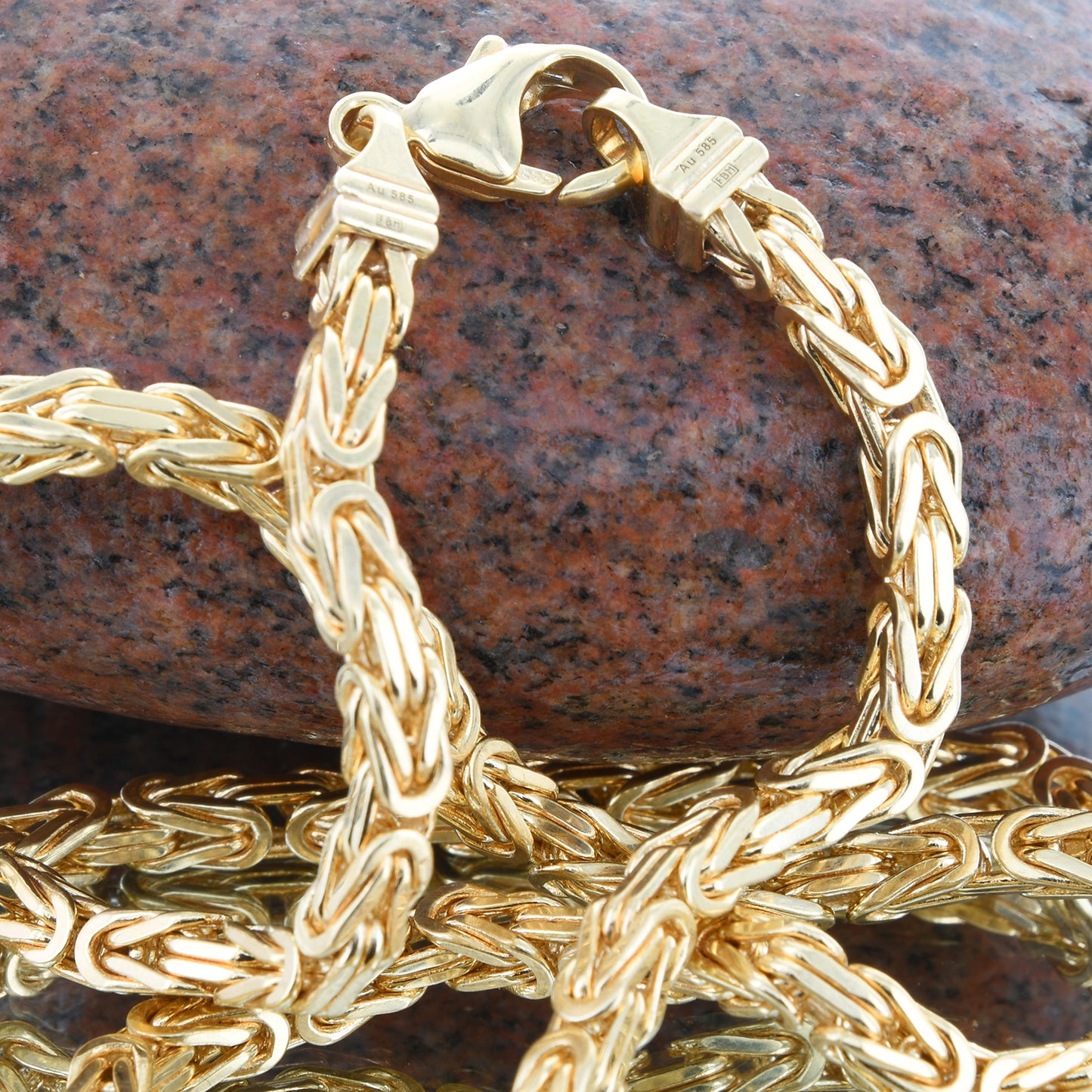 Goldkette Königskette Halskette Breite 4,0 mm massiv 333-8 Karat Gold