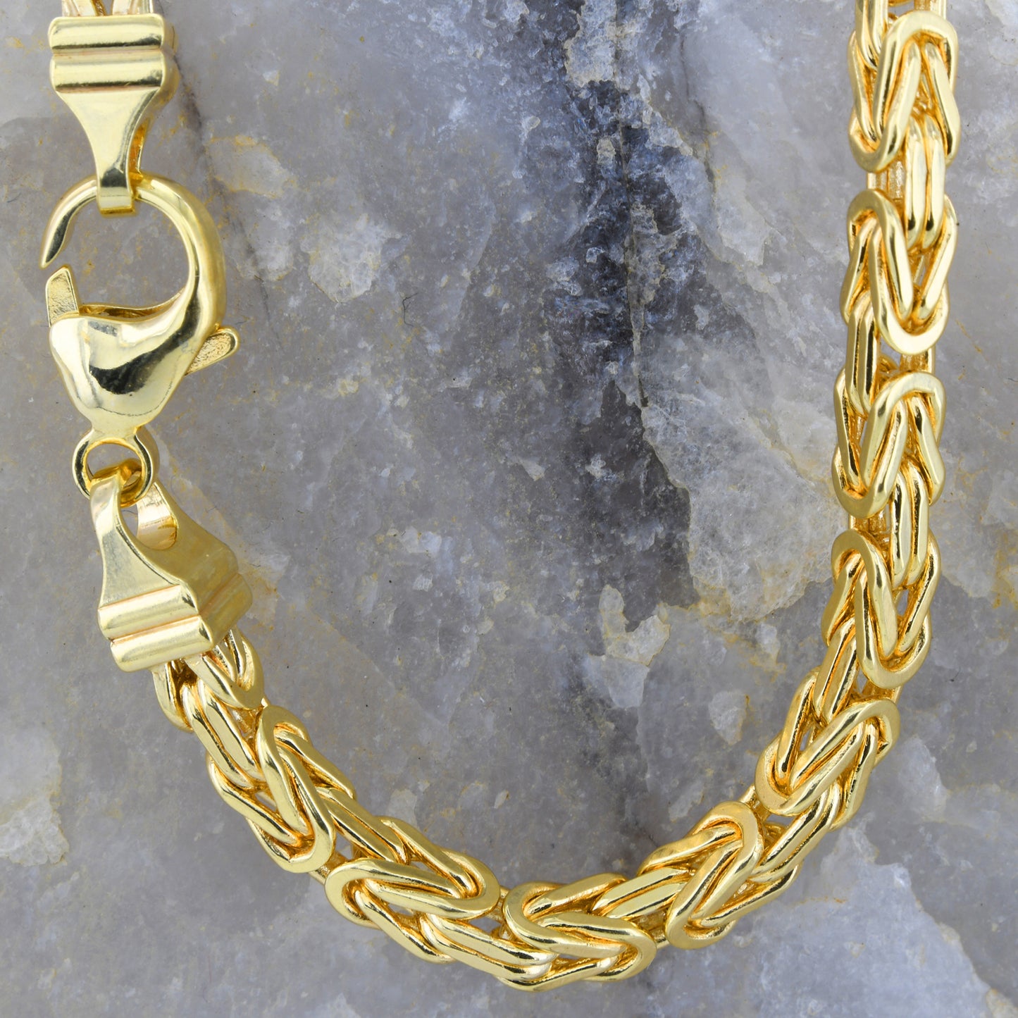 Goldkette Königskette Halskette Breite 4,0 mm massiv 333-8 Karat Gold