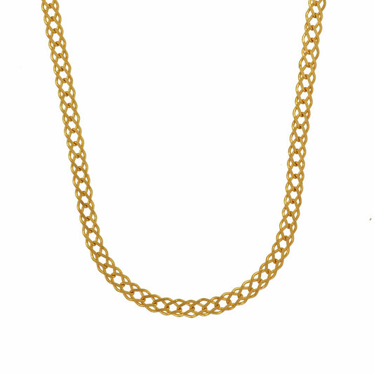 Goldkette Panzerkette Länge 45cm - Breite 2,1mm - 333-8 Karat Gold