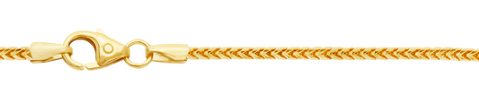1,5 mm 55 cm 333 - 8 Karat Gold Halskette Bingokette massiv Gold hochwertige Goldkette  7 g