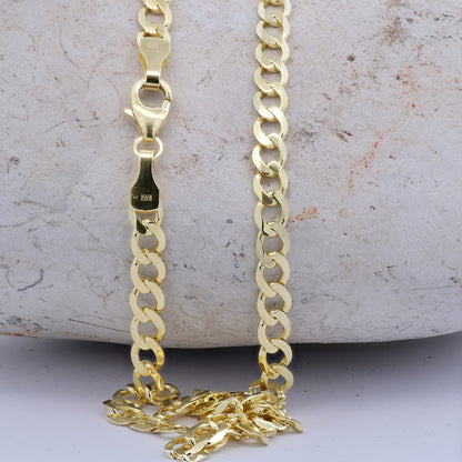 Goldkette Panzerkette Halskette 3,9 mm weit massiv 333 - 8 Karat Gold