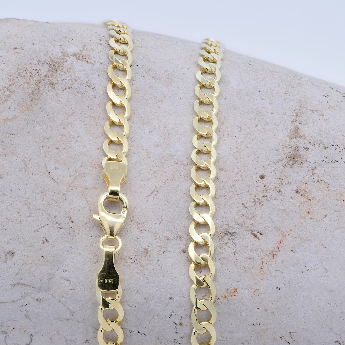 Goldkette Panzerkette Halskette 3,9 mm weit massiv 333 - 8 Karat Gold