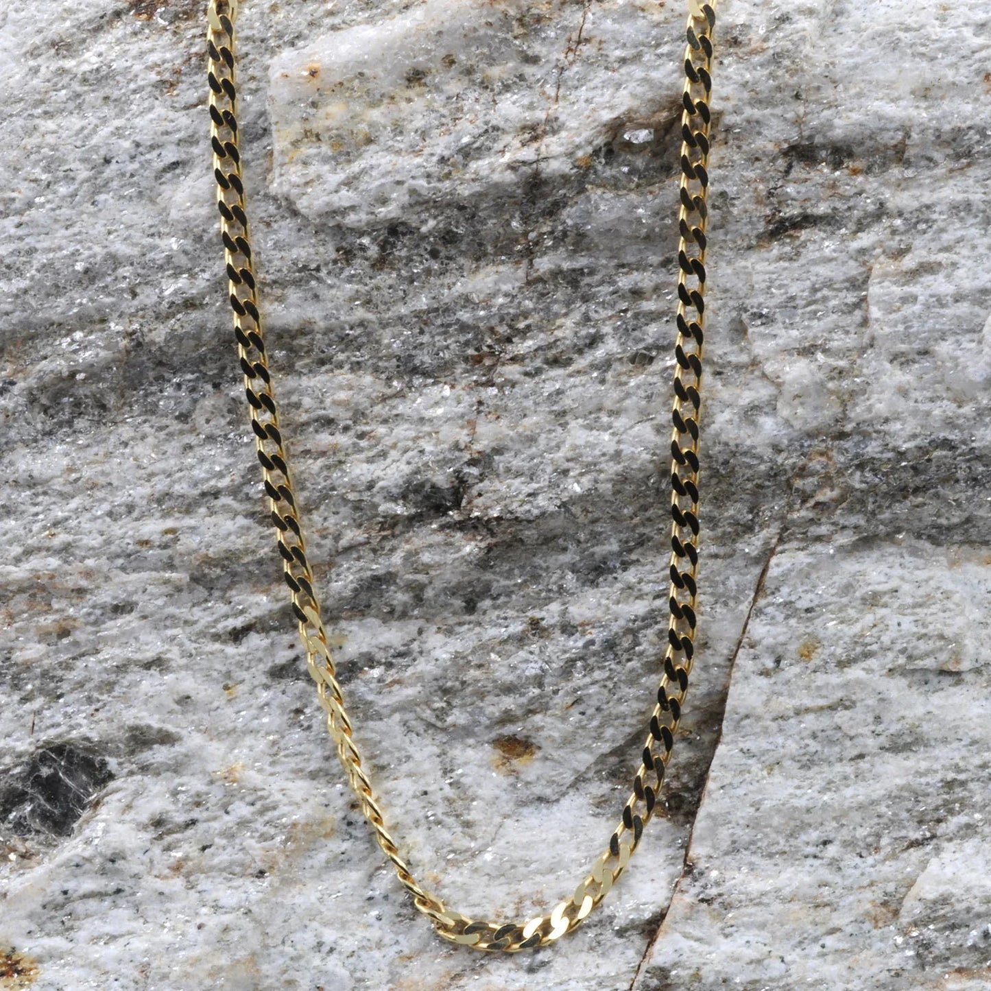 Goldkette Panzerkette Länge 40cm - Breite 2,1mm - 333-8 Karat Gold