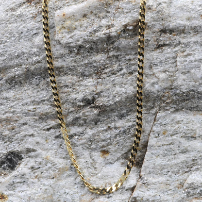 Goldkette Panzerkette Länge 40cm - Breite 2,1mm - 333-8 Karat Gold