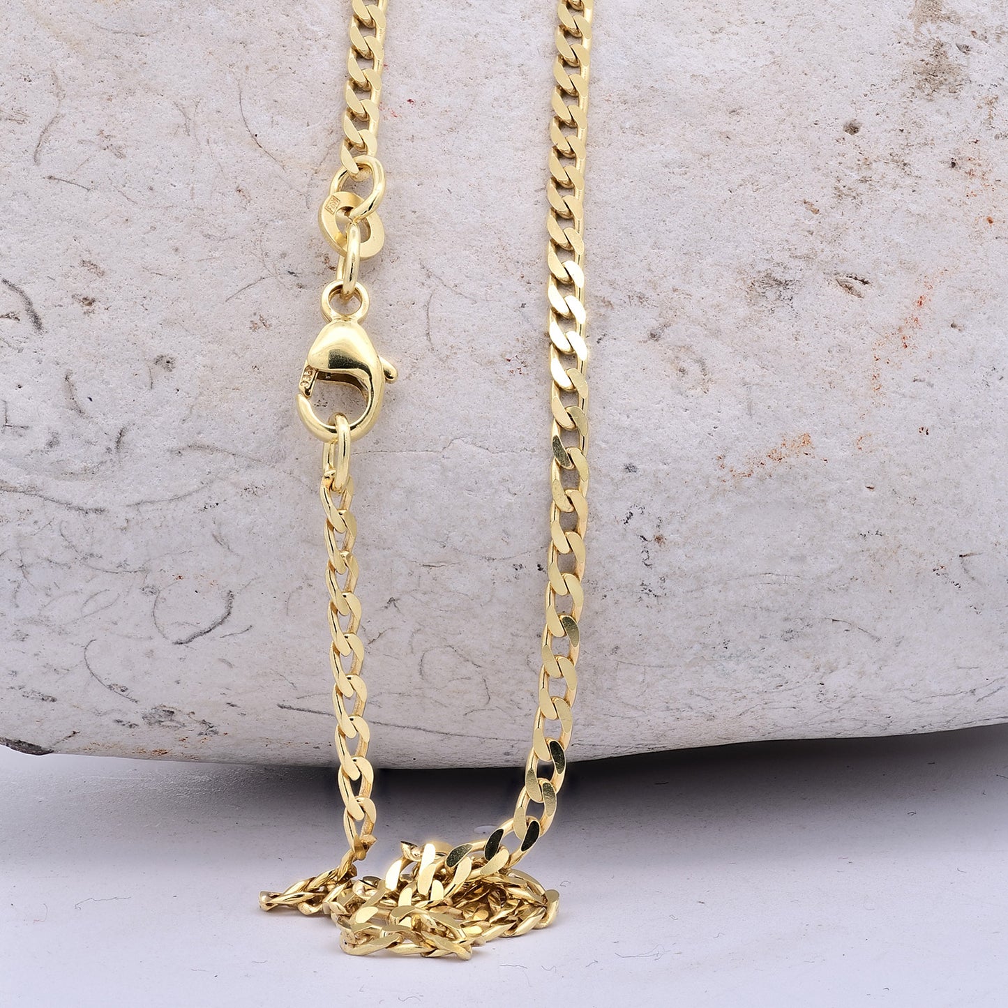 Goldkette Panzerkette Breite 2,1mm weit - 333-8 Karat Gold
